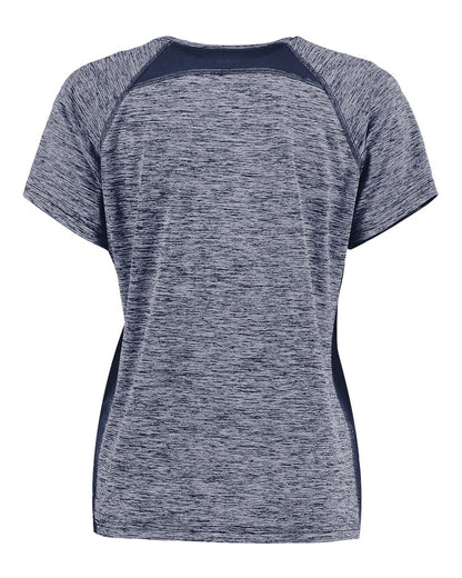 Holloway Women's Electrify CoolCore® V-Neck T-Shirt 222771 #color_Navy Heather
