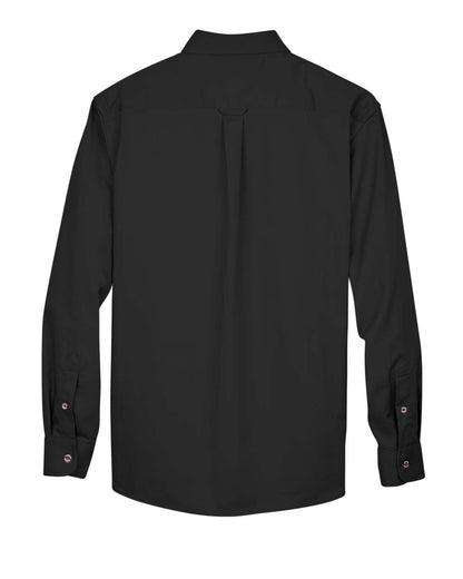 Harriton Men's Easy Blend™ Twill Shirt M500 #color_Black