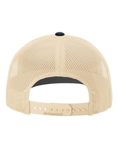 Richardson Snapback Trucker Cap 112 #color_Navy/ Khaki