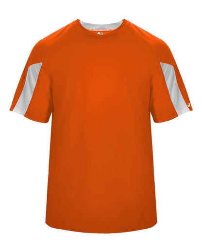 Badger Striker T-Shirt 4176 #color_Burnt Orange/ White