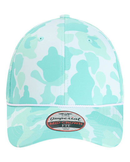 Imperial The Outtasite Cap 5058 #color_Frog Skin Camo Aqua