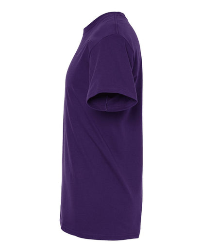 M&O Men's Gold Soft Touch T-Shirt 4800 #color_Purple