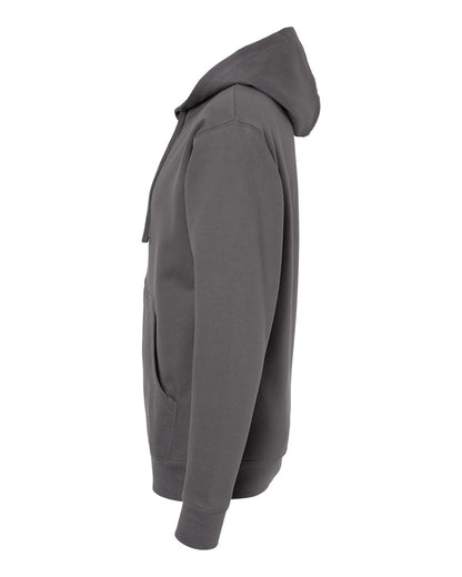 Independent Trading Co. Unisex Midweight Full-Zip Hooded Sweatshirt SS4500Z #color_Charcoal