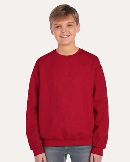 JERZEES Youth NuBlend® Crewneck Sweatshirt 562BR #colormdl_True Red