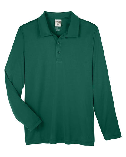 Team 365 Men's Zone Performance Long Sleeve Polo TT51L #color_Sport Forest