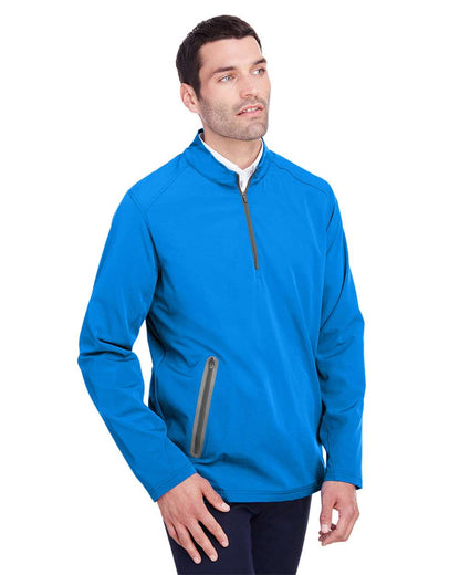 North End Men's Quest Stretch Quarter-Zip Pullover NE401 #colormdl_Olympic Blue/ Carbon
