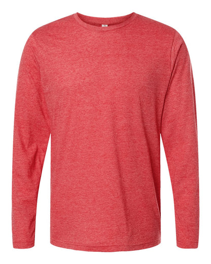 Tultex Poly-Rich Long Sleeve T-Shirt 242 #color_Heather Red