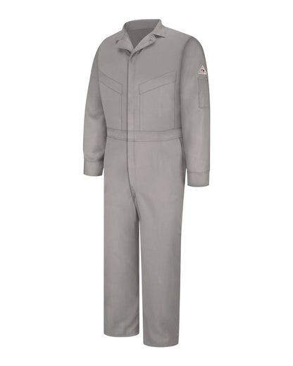 Bulwark Deluxe Coverall - EXCEL FR® ComforTouch® - 7 oz. Long - Extended Sizes CLD6LEXT #color_Grey