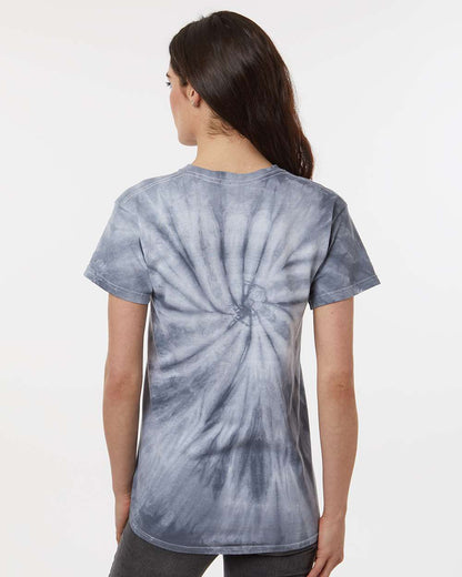 Dyenomite Cyclone Pinwheel Tie-Dyed T-Shirt 200CY #colormdl_Silver