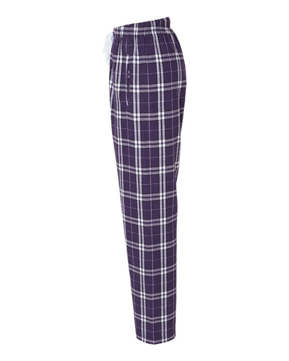 Boxercraft Women's Haley Flannel Pants BW6620 #color_Purple/ White