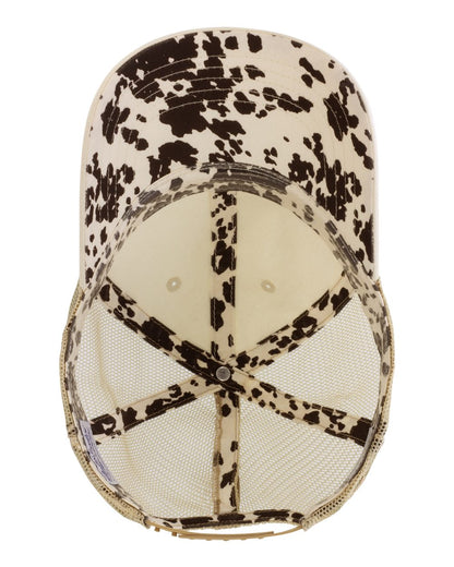 Infinity Her Women's Washed Mesh-Back Cap TESS #color_Vanilla/ Longhorn/ Khaki