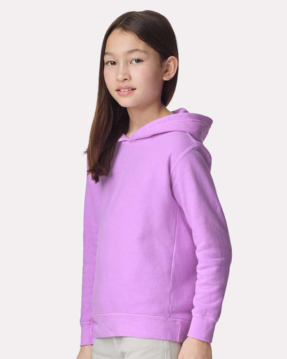 Comfort Colors Youth Garment-Dyed Lightweight Fleece Hooded Sweatshirt 1467Y #colormdl_Neon Violet