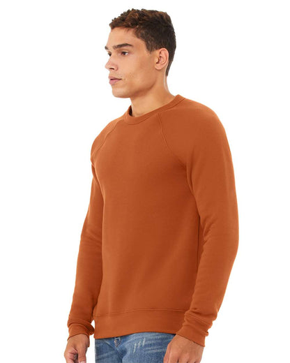 BELLA + CANVAS Unisex Sponge Fleece Raglan Crewneck Sweatshirt 3901 #colormdl_Autumn