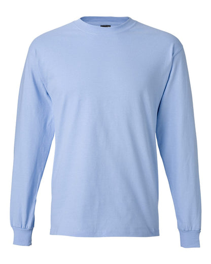 Hanes Unisex Beefy-T® Long Sleeve T-Shirt 5186 #color_Light Blue
