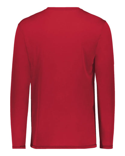 Augusta Sportswear Super Soft-Spun Poly Long Sleeve T-Shirt 6845 #color_Scarlet