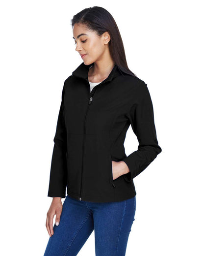 Team 365 Women's Leader Soft Shell Jacket TT80W #colormdl_Black