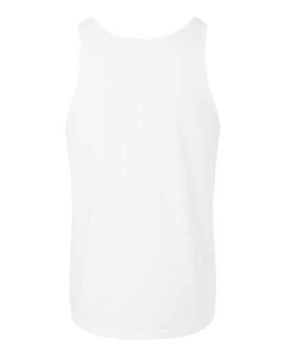 BELLA + CANVAS Heather CVC Tank 3480CVC #color_Solid White Blend