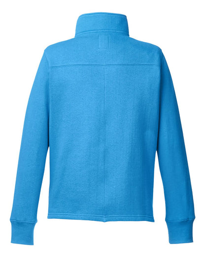 Nautica Women's Anchor Fleece Quarter-Zip Sweatshirt N17397 #color_Azure Blue