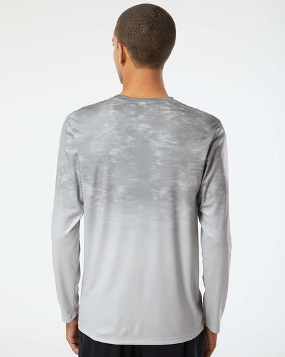 Paragon Unisex Montauk Oceanic Fade Performance Long Sleeve T-Shirt 229 #colormdl_Aluminum Fade