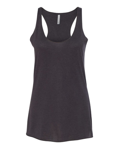 BELLA + CANVAS Women's Triblend Racerback Tank 8430 #color_Solid Dark Grey Triblend