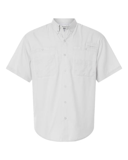 Paragon Men's Hatteras Performance Short Sleeve Fishing Shirt 700 #color_Aluminum
