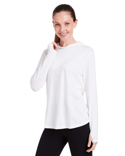 TASC Performance Inc Women's Recess Hooded Pullover TW850S #colormdl_White