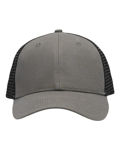 Sportsman Traditional Lo-Pro Mesh Back Trucker Fit Cap SP1450 #color_Chino Grey/ Black