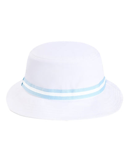 Imperial The Oxford Performance Bucket Hat 1371P #color_White/ Light Blue