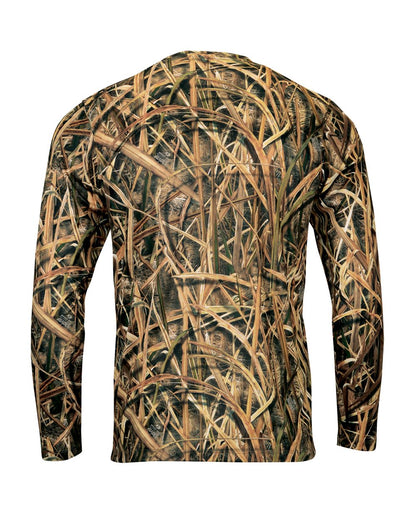 Paragon Men's Oxford Performance Camo Print Long Sleeve T-Shirt 237 #color_Shadow Grass