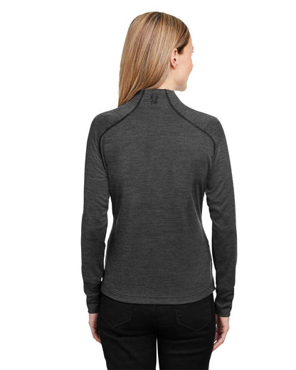 Spyder Women's Mission Half-Zip Sweatshirt S17998 #colormdl_Black Jasper