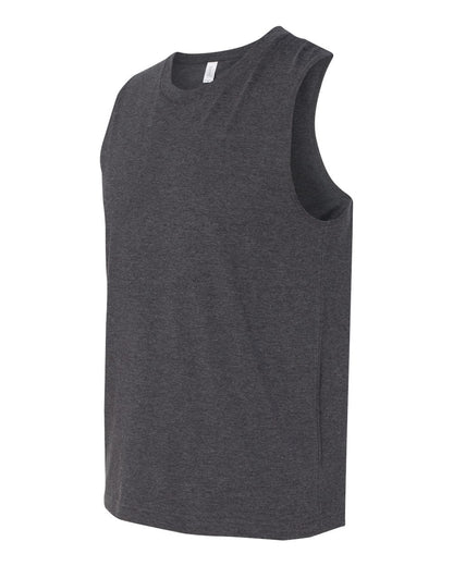 BELLA + CANVAS Jersey Muscle Tank 3483 #color_Dark Grey Heather