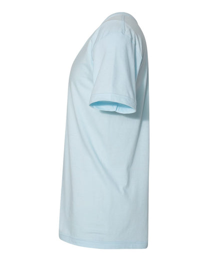 American Apparel Unisex Fine Jersey V-Neck Tee 2456W #color_Light Blue