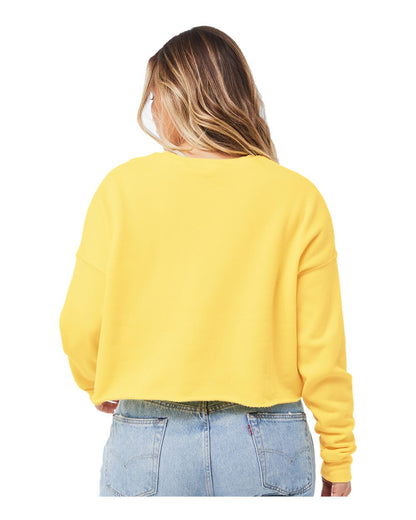 BELLA + CANVAS Women's Crop Crew Fleece 7503 #colormdl_Yellow