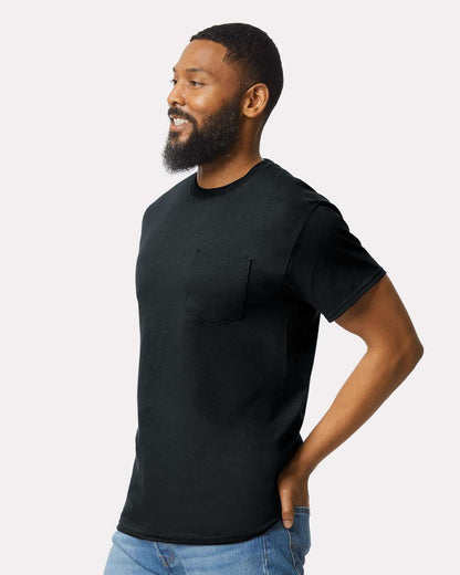 Gildan Unisex Ultra Cotton® Pocket T-Shirt 2300 #colormdl_Black