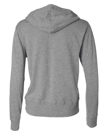 Independent Trading Co. Heathered French Terry Full-Zip Hooded Sweatshirt PRM90HTZ #color_Salt &amp; Pepper