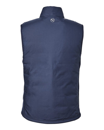 Puma Golf Men's Hielands Vest 631106 #color_Deep Navy