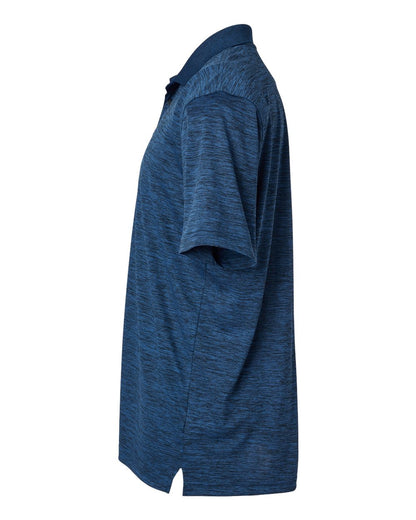 Paragon Men's Dakota Striated Heather Polo 130 #color_Deep Blue Heather