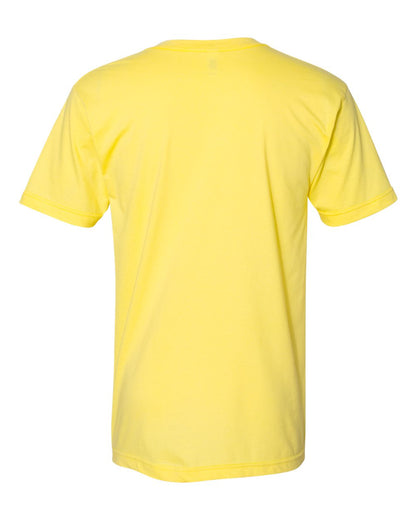 American Apparel Unisex Fine Jersey V-Neck Tee 2456W #color_Lemon
