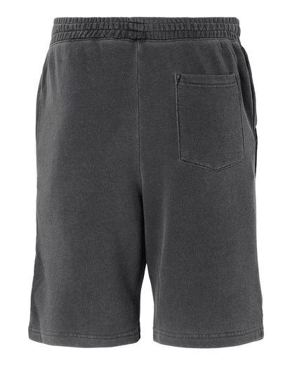 Independent Trading Co. Unisex Pigment-Dyed Fleece Shorts PRM50STPD #color_Pigment Black