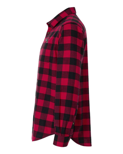 Columbia Men's Cornell Woods™ Flannel Shirt 161795 #color_Mountain Red Buffalo Check