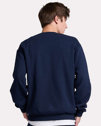 JERZEES Unisex Ultimate CVC Crewneck Sweatshirt IC48MR #colormdl_J. Navy