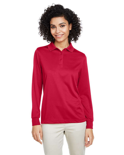 Harriton Women's Advantage Snag Protection Plus IL Long Sleeve Polo M348LW #colormdl_Red