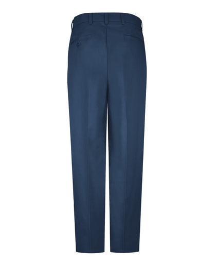 Red Kap Men's Wrinkle-Resistant Cotton Work Pants PC20 #color_Navy - 34I