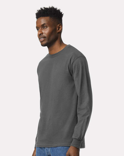 Gildan Unisex Ultra Cotton® Long Sleeve T-Shirt 2400 #colormdl_Charcoal