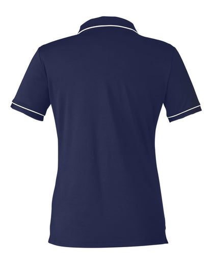 Under Armour Women's Tipped Teams Performance Polo 1376905 #color_Midnight Navy/ White