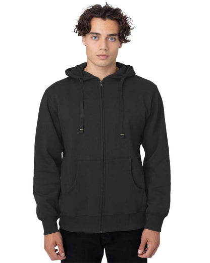 econscious Unisex Heritage Full-Zip Hooded Sweatshirt EC5650 #colormdl_Black