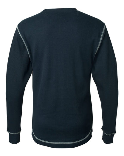 J. America Men's Vintage Thermal Long Sleeve T-Shirt 8238 #color_Vintage Navy/ Vintage White