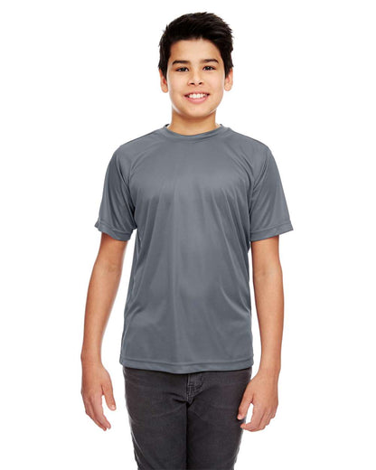 UltraClub Youth Cool & Dry Sport Performance Interlock T-shirt 8420Y #colormdl_Charcoal