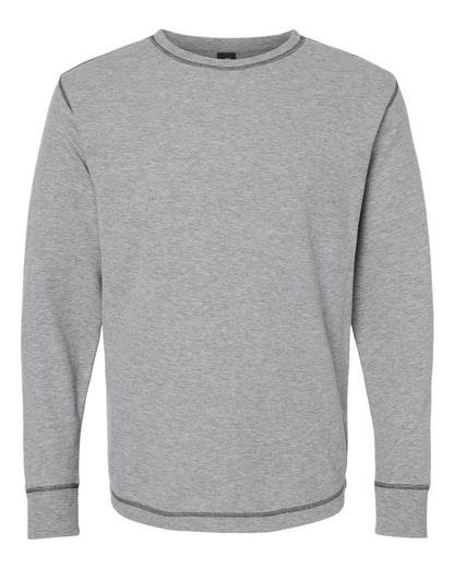 J. America Men's Vintage Thermal Long Sleeve T-Shirt 8238 #color_Oxford