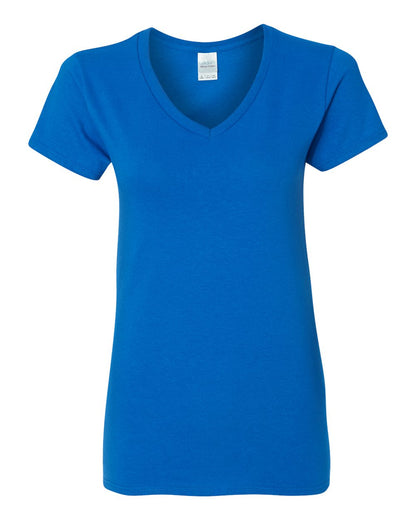 Gildan Women's Heavy Cotton™ V-Neck T-Shirt 5V00L #color_Royal